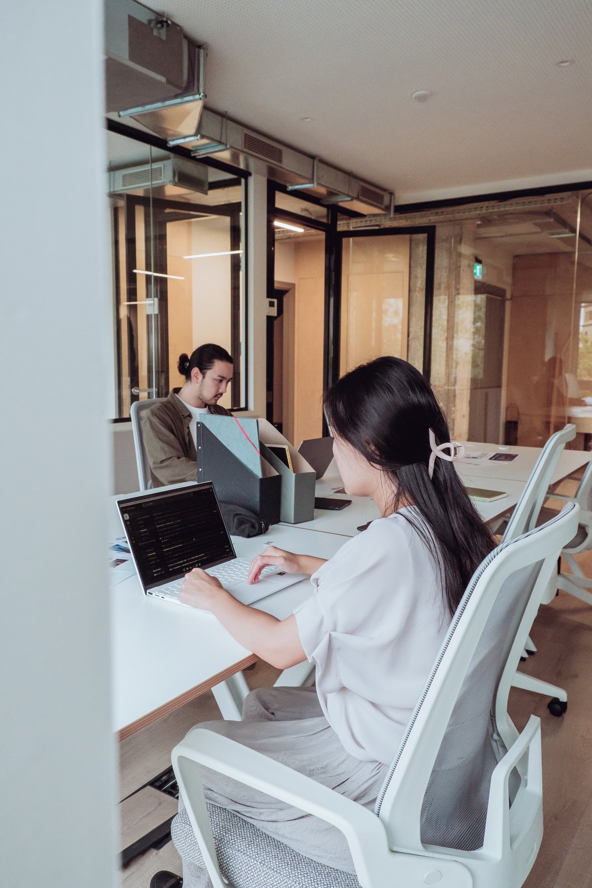 Colleagues Working in the Office